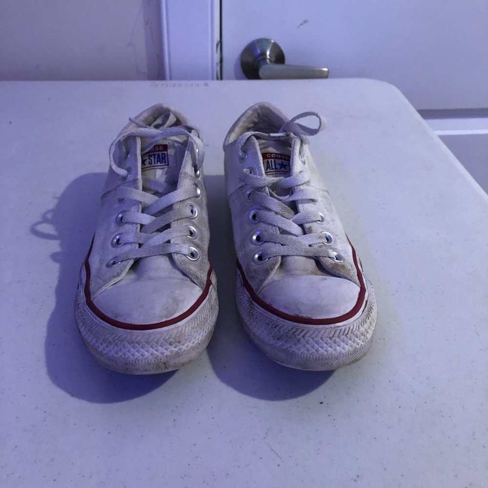 White Low Top All Stars